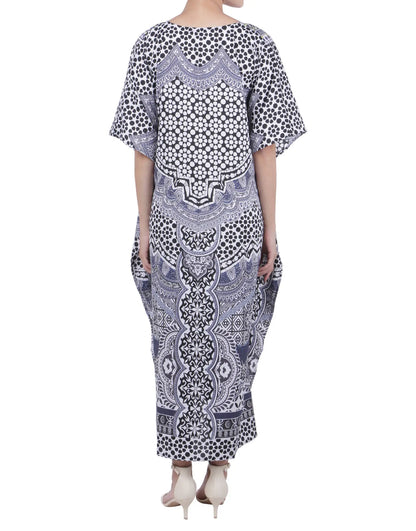 Women Long Kaftans Summer Holiday Caftan Dress 4 Colors S-3XL