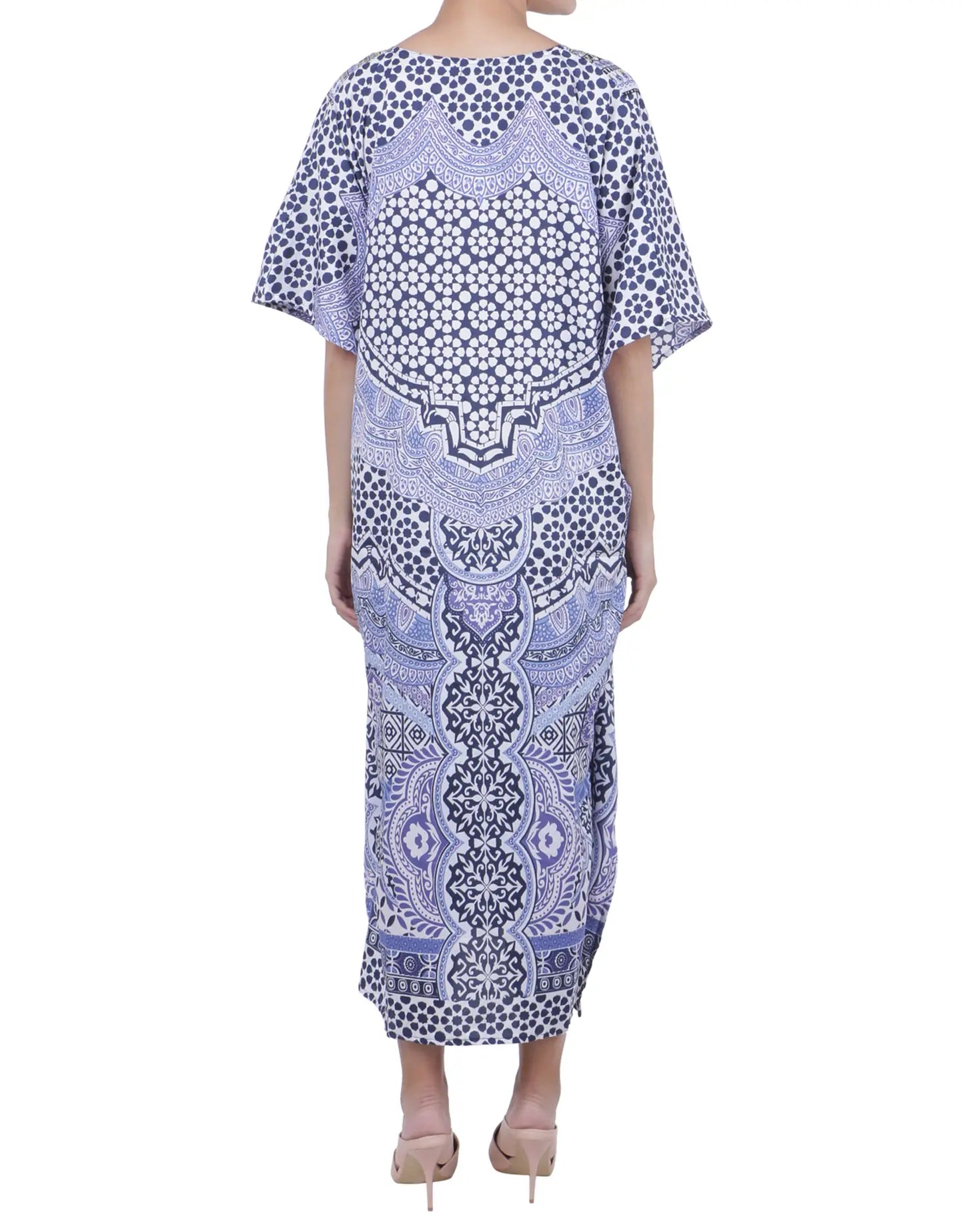 Women Long Kaftans Summer Holiday Caftan Dress 4 Colors S-3XL