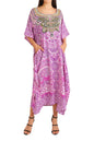 Women Long Kaftans Summer Holiday Caftan Dress 4 Colors S-3XL
