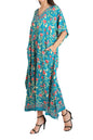 Women Long Kaftans Summer Holiday Caftan Dress 3 Colors S-3XL