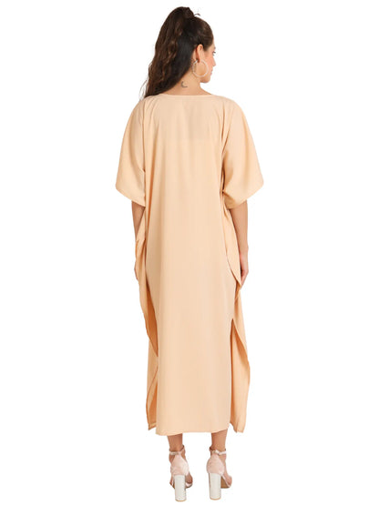 Women Long Kaftans Summer Holiday Caftan Dress 5 Colors S-3XL