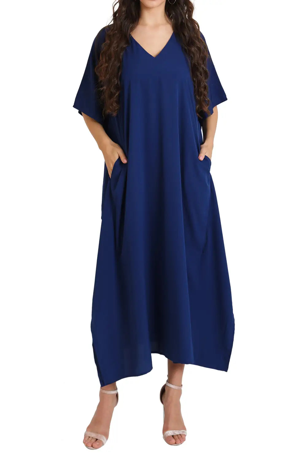 Women Long Kaftans Summer Holiday Caftan Dress 5 Colors S-3XL