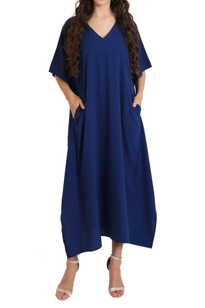 Women Long Kaftans Summer Holiday Caftan Dress 5 Colors S-3XL