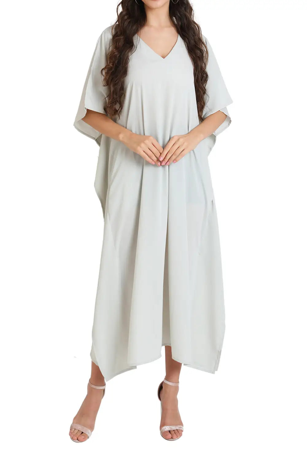 Women Long Kaftans Summer Holiday Caftan Dress 5 Colors S-3XL