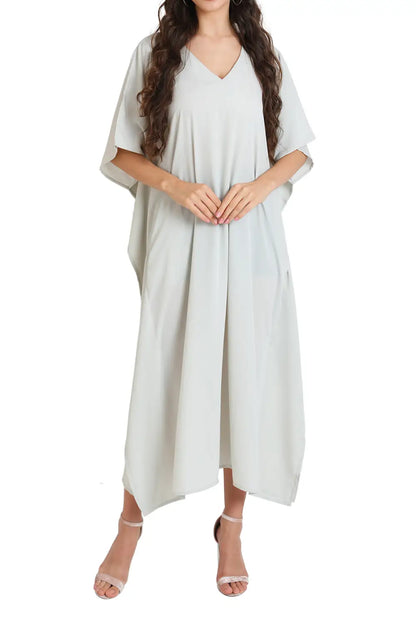 Women Long Kaftans Summer Holiday Caftan Dress 5 Colors S-3XL
