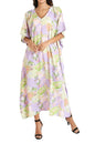 Women Long Kaftans Summer Holiday Caftan Dress 5 Colors S-3XL