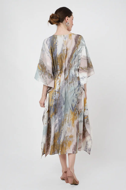 Women Midi Kaftans Summer Holiday Caftan Dress Multicolor S-3XL