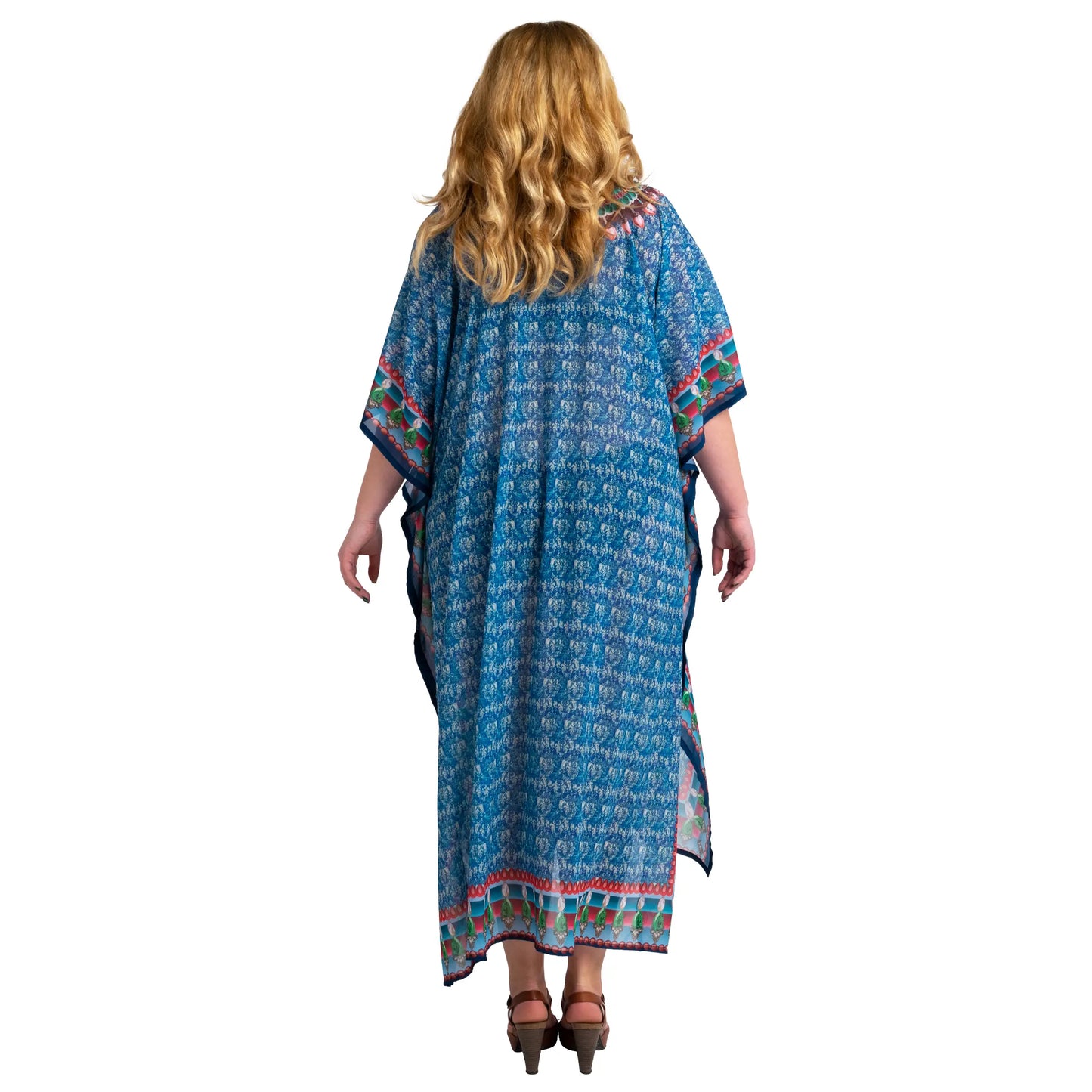 Women Long Kaftans Beach Caftan Dress 3 Colors S-3XL