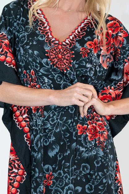 Women Long Kaftan Summer Holiday Caftan Dress in 6 Colors - S to 3XL