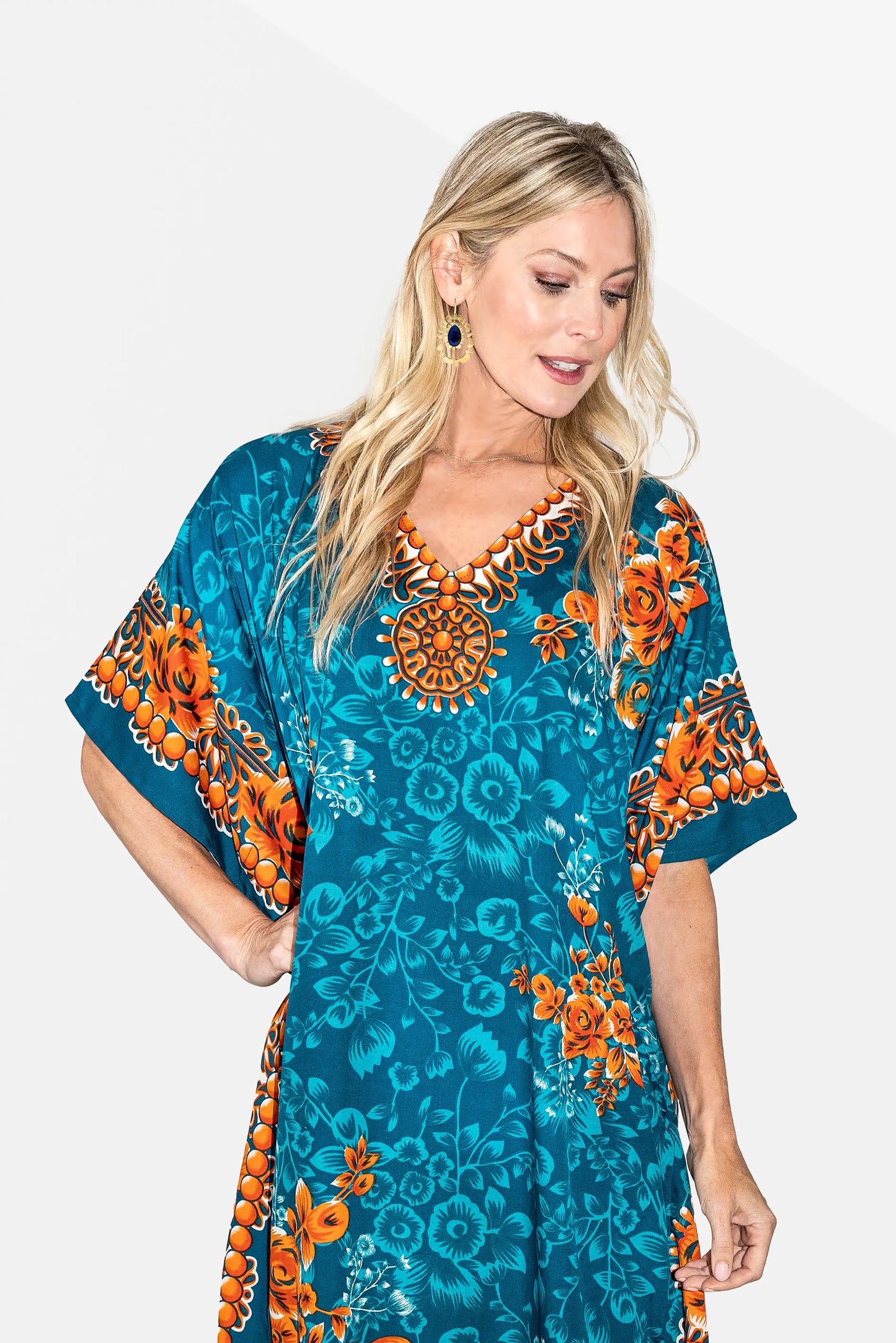 Women Long Kaftan Summer Holiday Caftan Dress in 6 Colors - S to 3XL