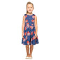 Girls Kids Vintage Style Shoulder Bow Dresses sizes from Butterfly Print - Available in 3 Colors