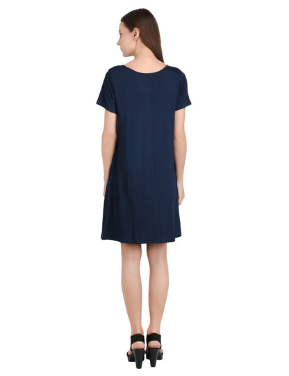 Short Sleeve Loose T-Shirt Dress - Available in 6 Colors