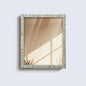 20"x24" Rectangular Mirror – Gray White Striped MDF Frame