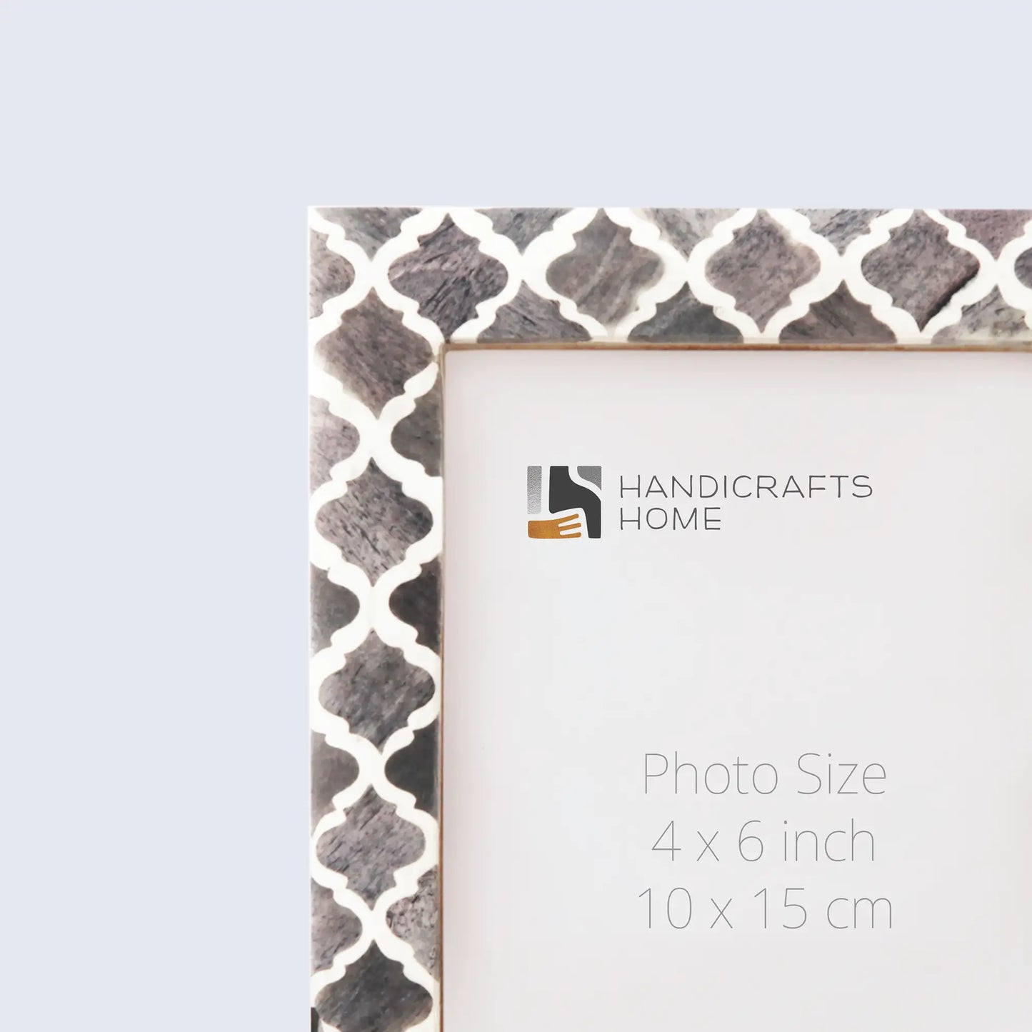 Picture Frames Moroccan Pattern Bone & Resin Inlay Collection in 27 Sizes, Grey – Wholesale picture frames