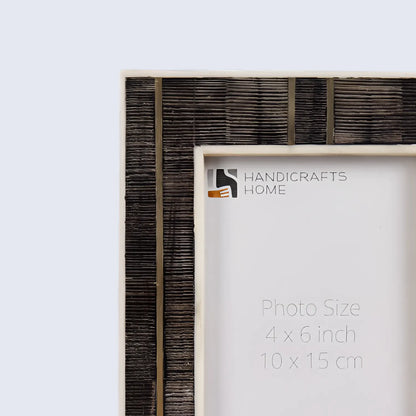 Horn Inlay & Resin Inlay Shagrin Picture Photo Frames Brown, 4x6 5x7 – Wholesale picture frames