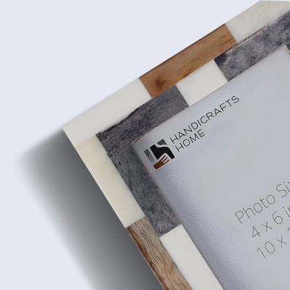 Wood & Bone Inlay Woodstrip Tile Picture Photo Frame in 4x6, 5x7 – Wholesale picture frames