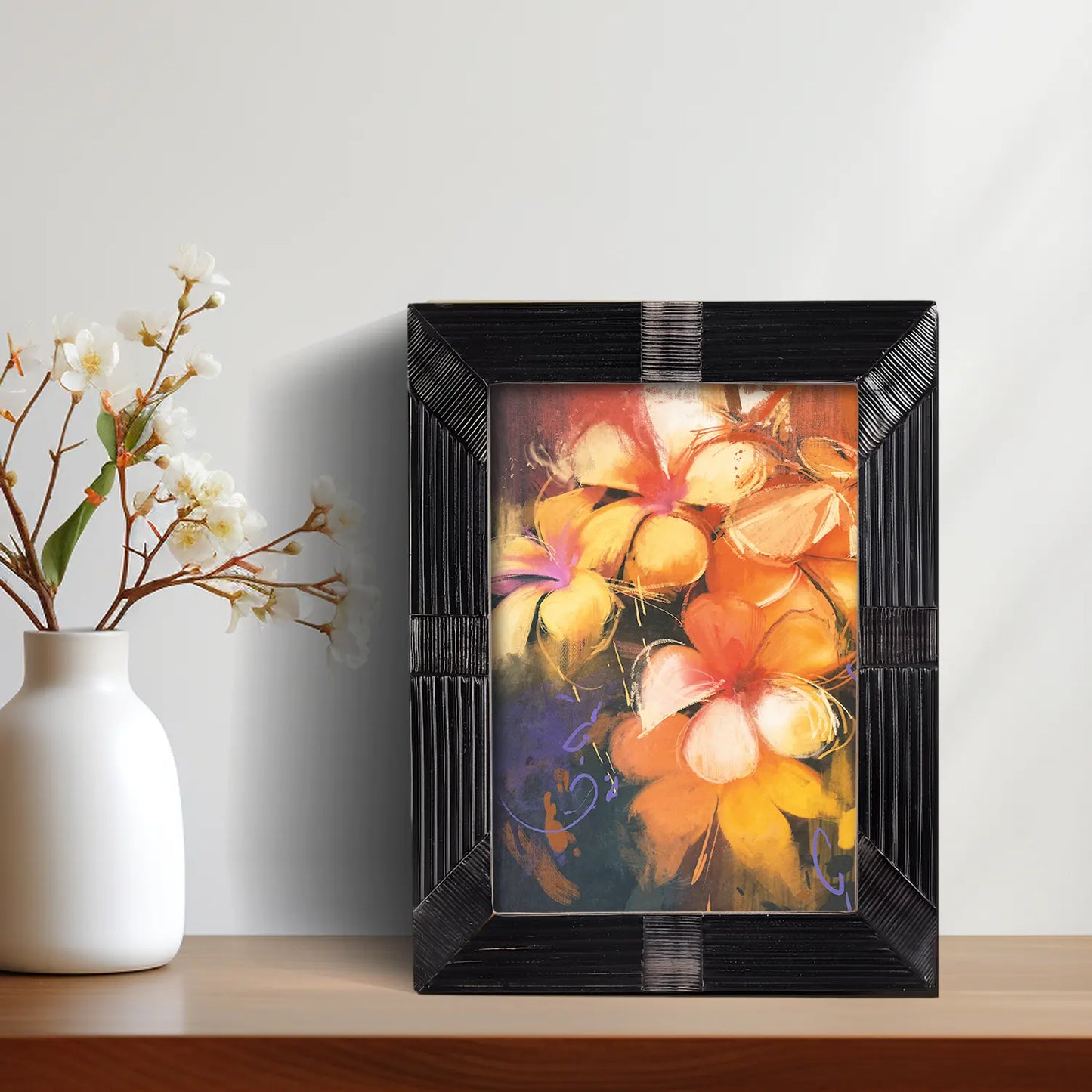 Horn Inlay Shagrin Picture Photo Frames Black, 4x6 5x7 – Wholesale picture frames