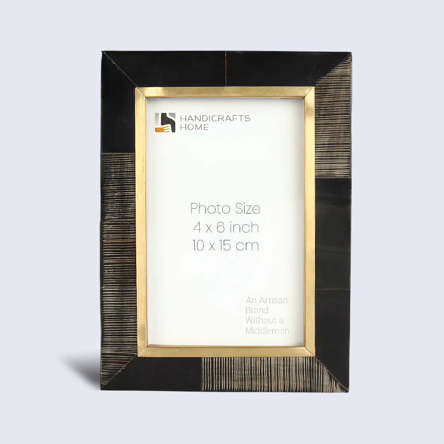 Horn Inlay Shagrin Picture Photo Frames Brown, 4x6 5x7 – Wholesale picture frames