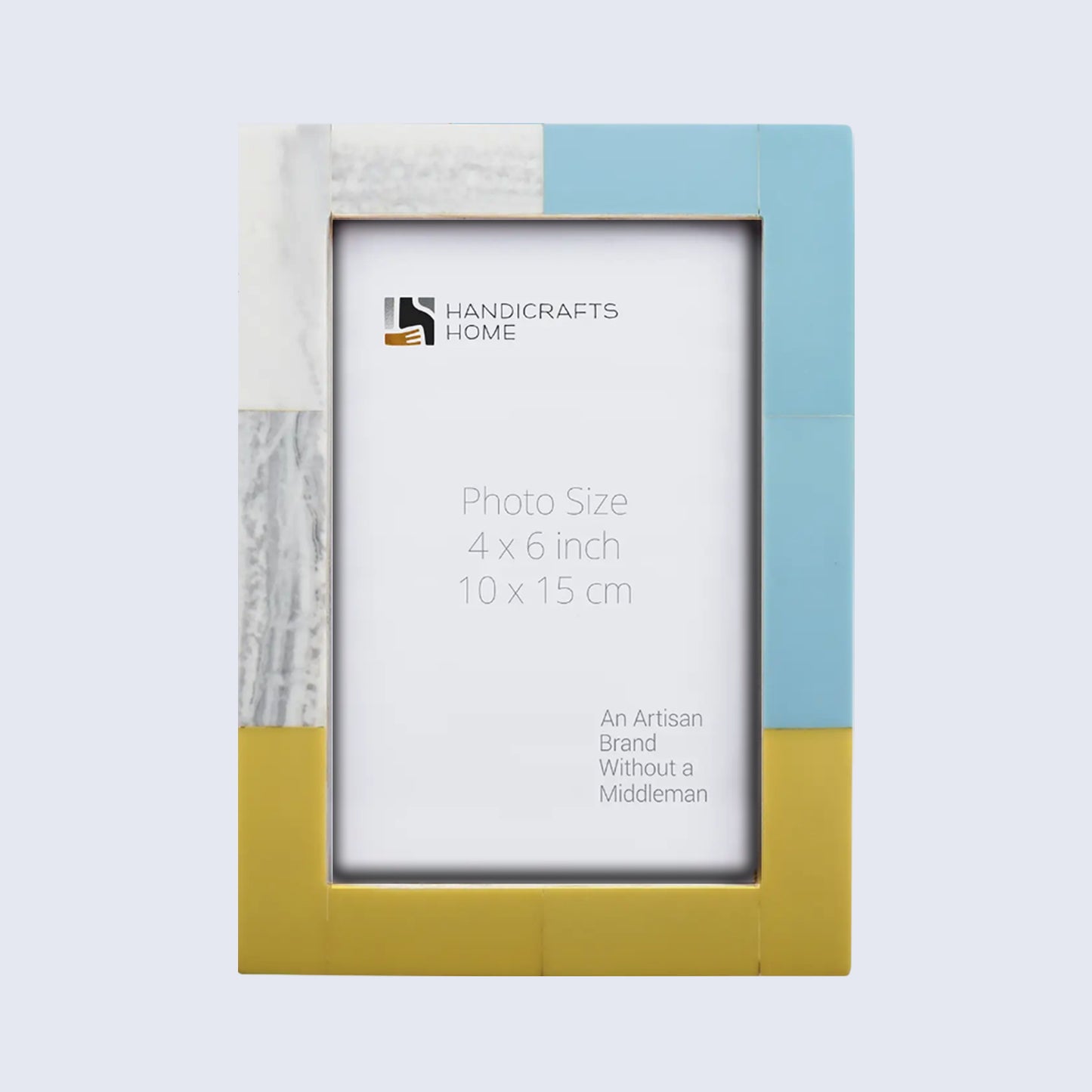 Picture Frames Mondrian Driftwood Pattern Resin Inlay Collection in 3 Sizes