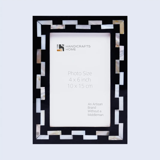 Picture Frames Pearlescent Tiptoe Pattern Mother of Pearl & Resin Collection in 3 Sizes – Wholesale picture frames
