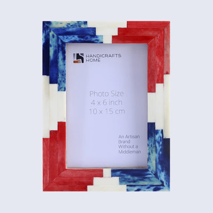 Picture Frames Apache Ceremony Pattern Bone Inlay Collection in 2 Sizes