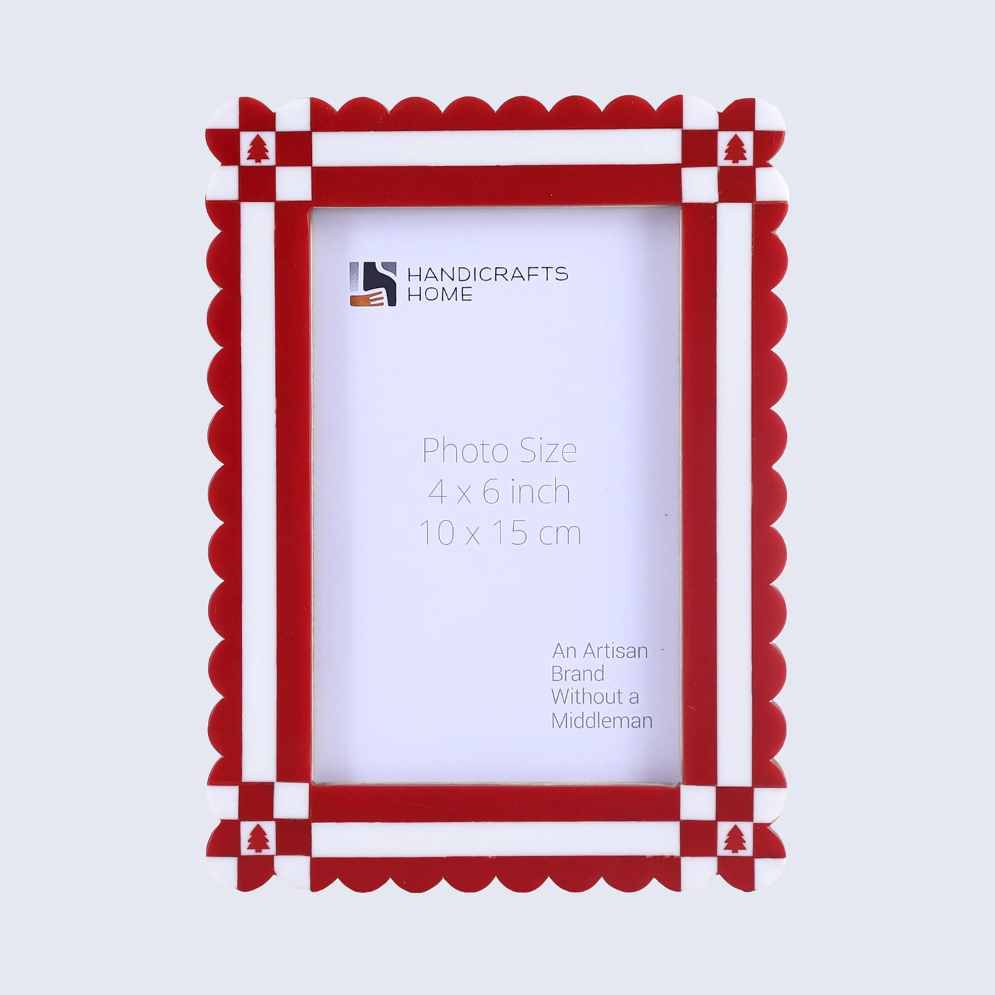 Picture Frames Chalet Rusch Pattern Resin Inlay Collection in 2 Sizes