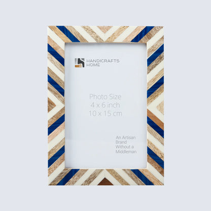Picture Frames Hypno Dream Pattern Resin Inlay Collection in 3 Sizes