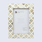 Picture Frames Moor Earth Pattern Mother of Pearl & Resin Collection in 3 Sizes