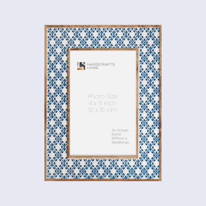 Picture Frames Rhythm Diamonds Pattern Resin Inlay Collection in 3 Sizes – Wholesale picture frames