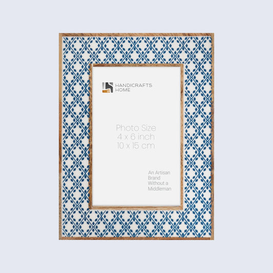 Picture Frames Rhythm Diamonds Pattern Resin Inlay Collection in 3 Sizes – Wholesale picture frames