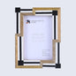 Picture Frames Silhouette Sequenced Pattern Resin Inlay Collection in 2 Sizes