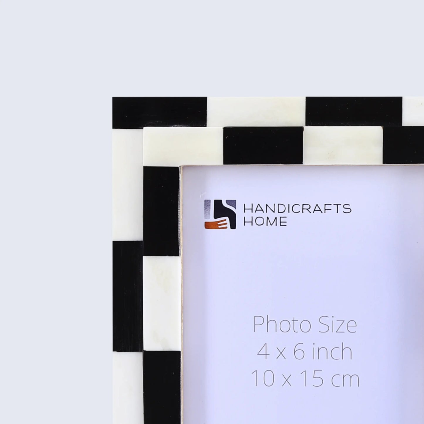 Picture Frames Silhouette Shuffled Pattern Bone Inlay Collection in 3 Sizes
