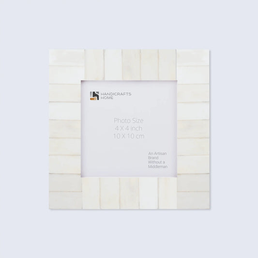 Picture Frames Classic Pattern Bone Inlay Collection in 27 Sizes, White