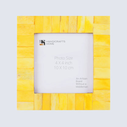 Picture Frames Classic Pattern Bone Inlay Collection in 27 Sizes, Yellow
