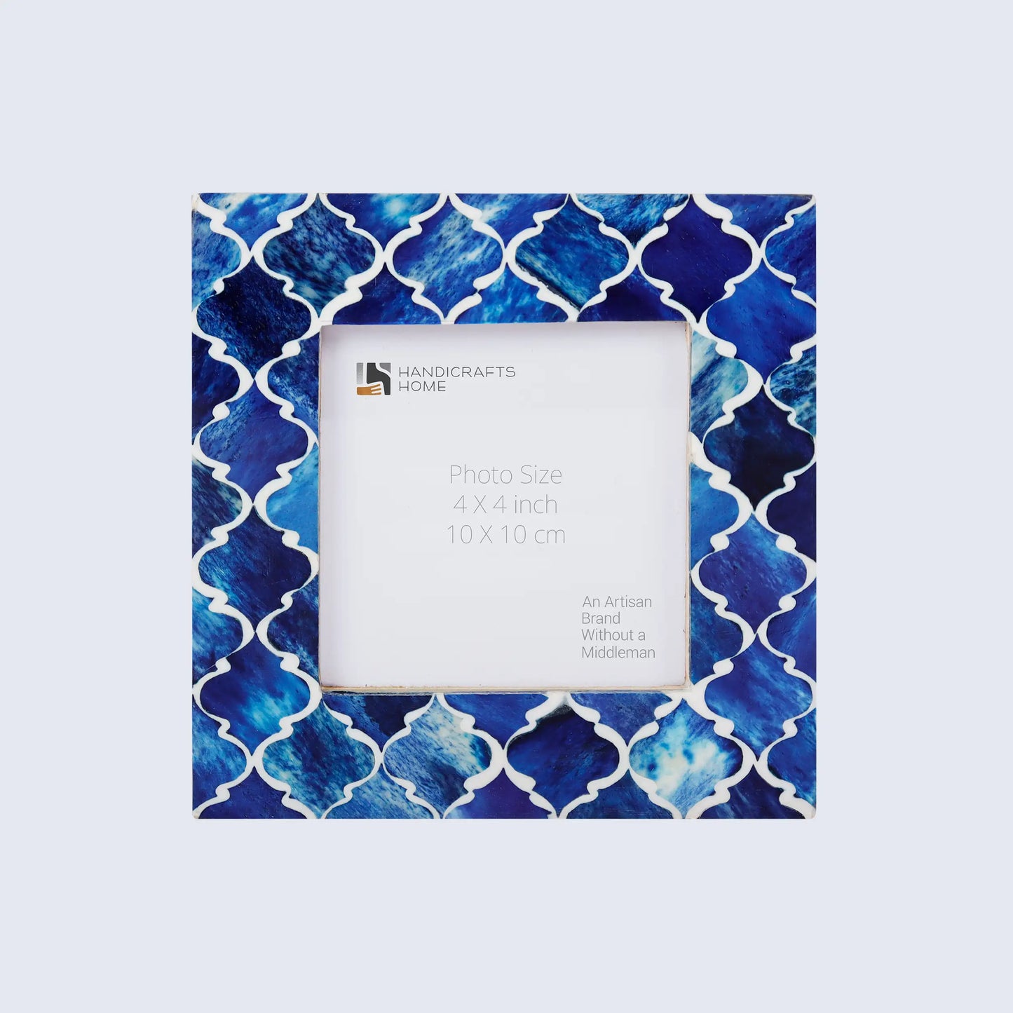 Picture Frames Moroccan Pattern Bone & Resin Inlay Collection in 27 Sizes, Blue – Wholesale picture frames