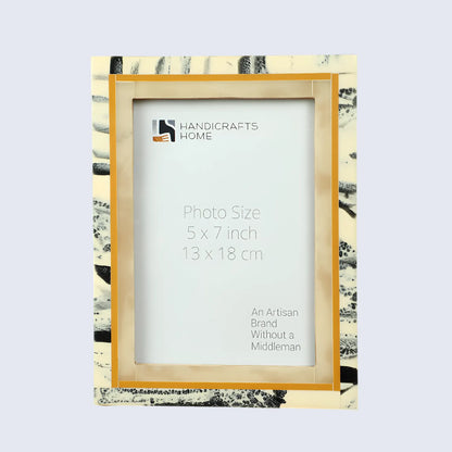 Ivory Abstract Ink Resin Inlay Picture Frame in 4x6 & 5x7 – Wholesale picture frames