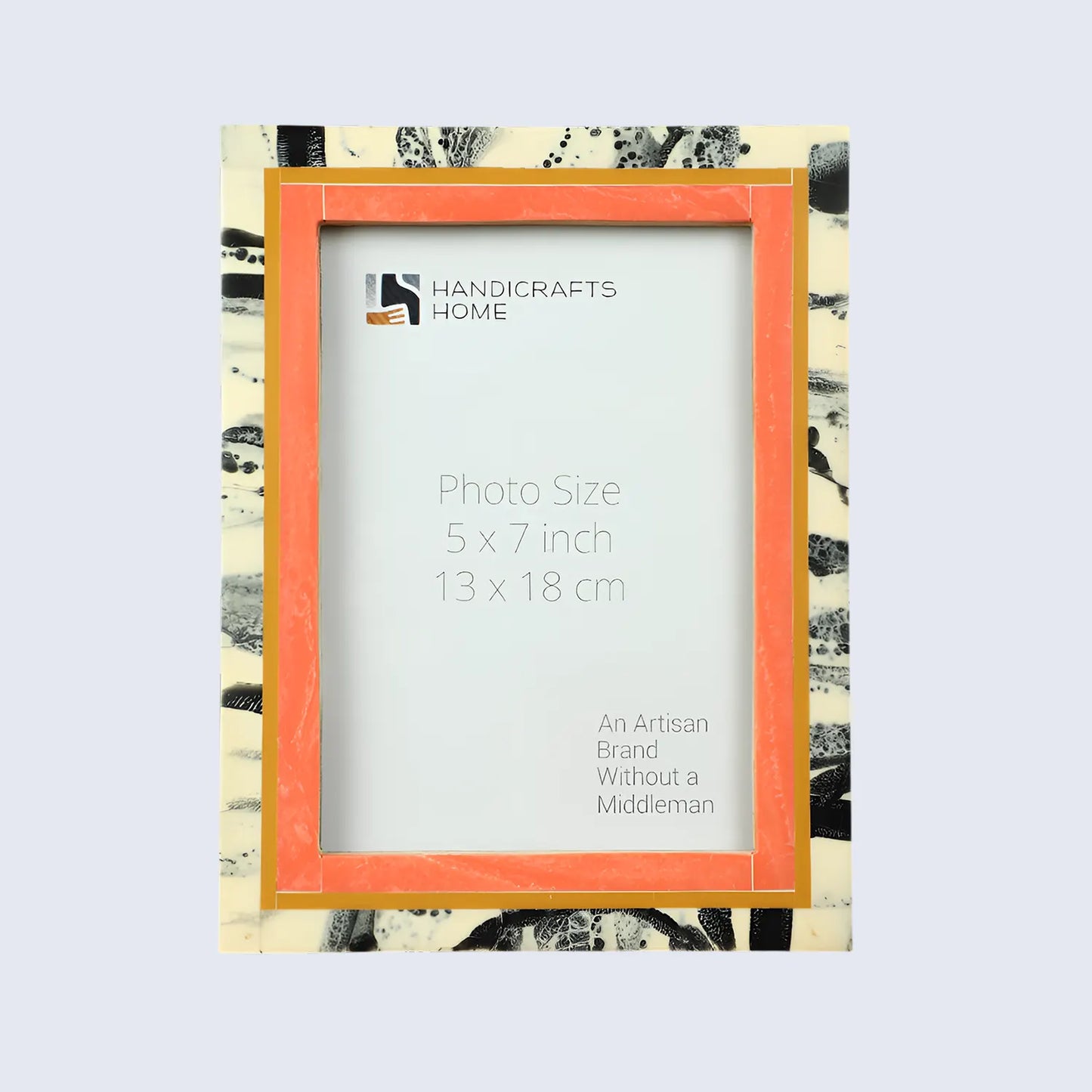 Peach Abstract Ink Resin Inlay Picture Frame in 4x6 & 5x7 – Wholesale picture frames