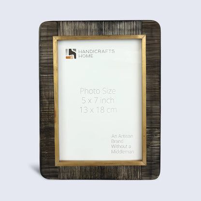 Horn Inlay Shagrin Picture Photo Frames Brown - Rounded Corners, 4x6 5x7 – Wholesale picture frames