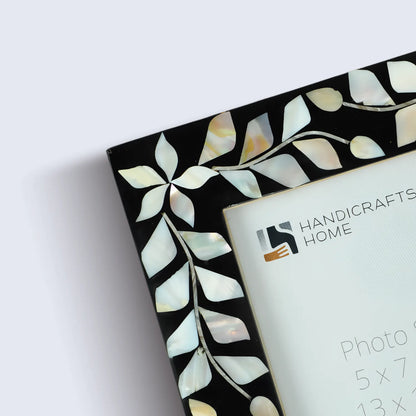 Alhambra Negra Mother of Pearl & Resin Inlay Picture Frame - 5x7