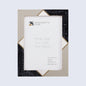 Picture Frames Menton Grey Pattern Resin Inlay Collection in 3 Sizes