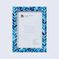 Picture Frames Artic Ice Pattern Bone & Resin Inlay Collection in 3 Sizes
