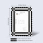 Picture Frames Chalet Nair Pattern Resin Inlay Collection in 2 Sizes – Wholesale picture frames