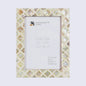 Picture Frames Moor Earth Pattern Mother of Pearl & Resin Collection in 3 Sizes