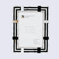 Picture Frames Pearlescent Motif Pattern Mother of Pearl & Resin Collection in 3 Sizes