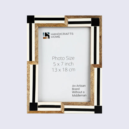 Picture Frames Silhouette Sequenced Pattern Resin Inlay Collection in 2 Sizes