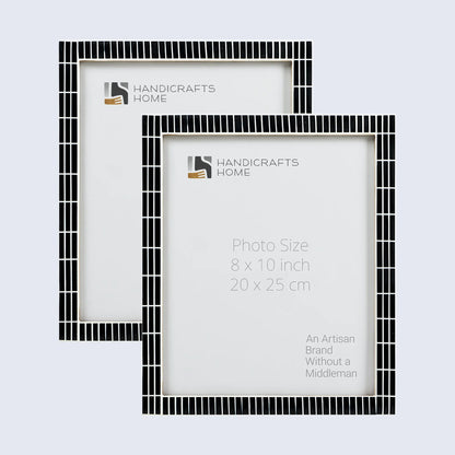 Picture Frames Manhattan Skyline Pattern Resin Inlay Collection in 3 Sizes – Wholesale picture frames
