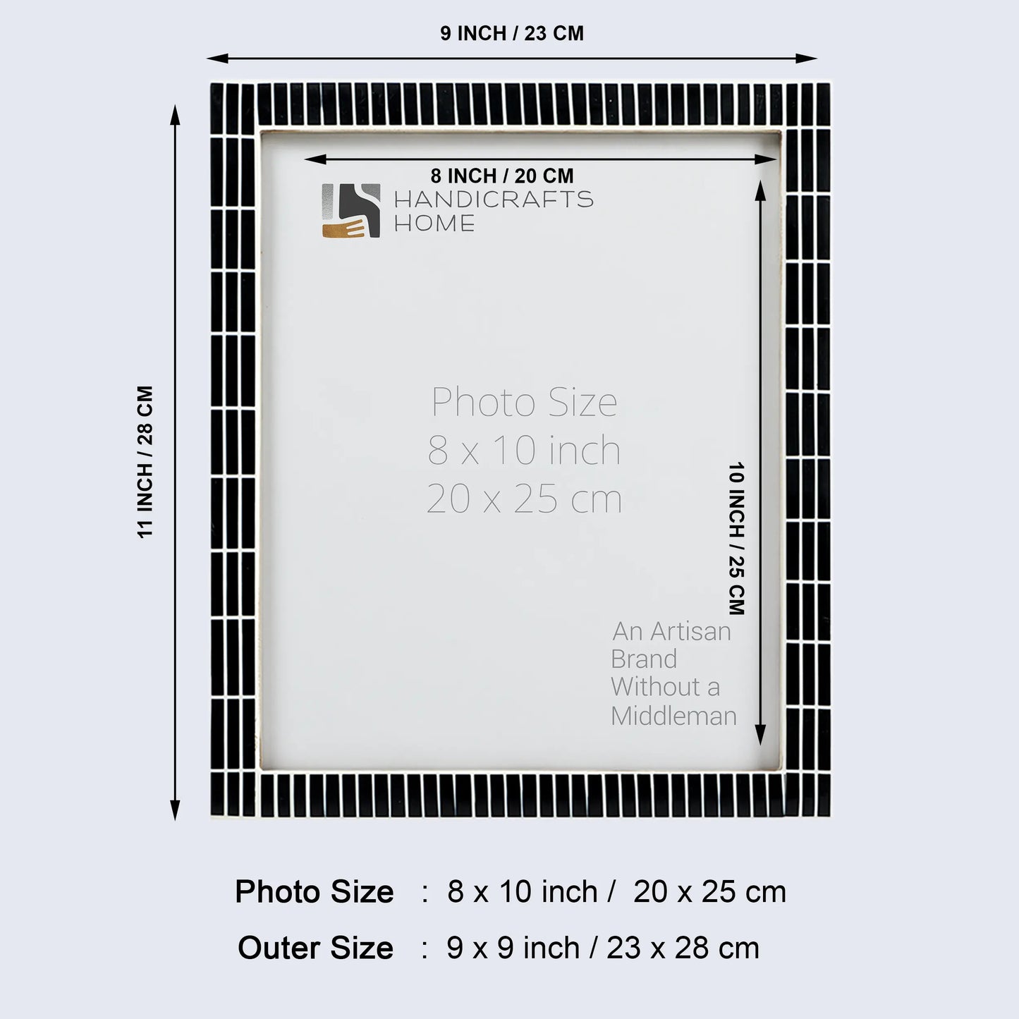 Picture Frames Manhattan Skyline Pattern Resin Inlay Collection in 3 Sizes – Wholesale picture frames