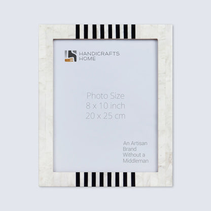 Picture Frames Contour Alto Pattern Resin Inlay Collection in 3 Sizes