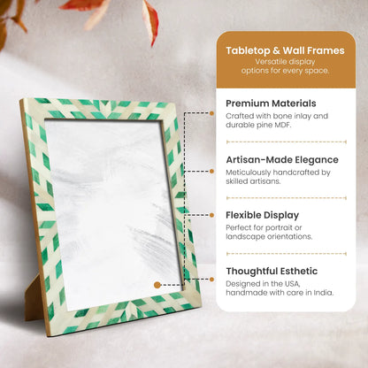 Picture Frames Hypno Nature Pattern Bone Inlay Collection in 3 Sizes – Wholesale picture frames