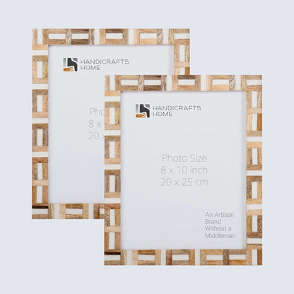 Picture Frames Marquet Chase Pattern Resin Inlay Collection in 8 Sizes, Pack of 2 – Wholesale picture frames